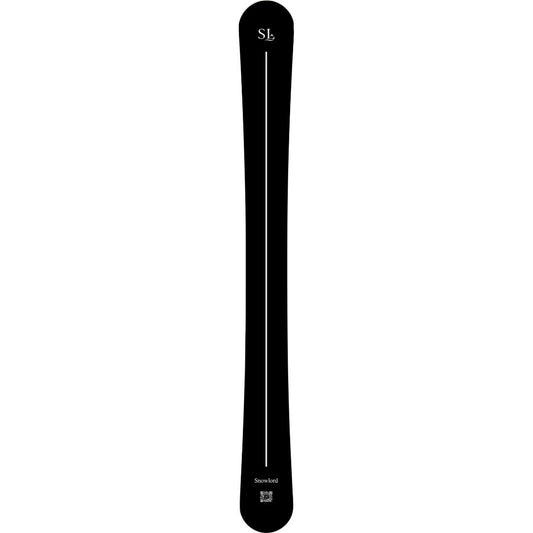 Planche Snowlord noire et blanche inspirée du skwal et du monoski. Un design intemporel et précis, alliant équilibre, stabilité et glisse alpine.